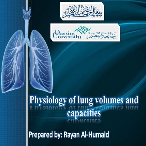 Physiology of lung volumes and capacities 