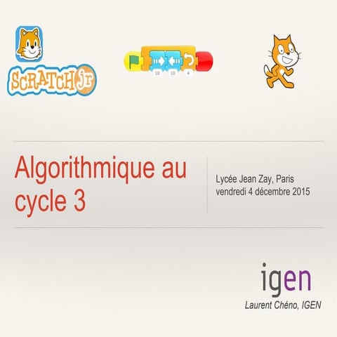 Algorithmique au cycle 3 | PDF