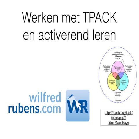 Webinar TPACK en activerende didactiek Fontys januari 2016