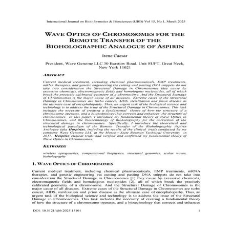 The Phantom-DNA wave P. Garjajev - V. Poponin | PDF
