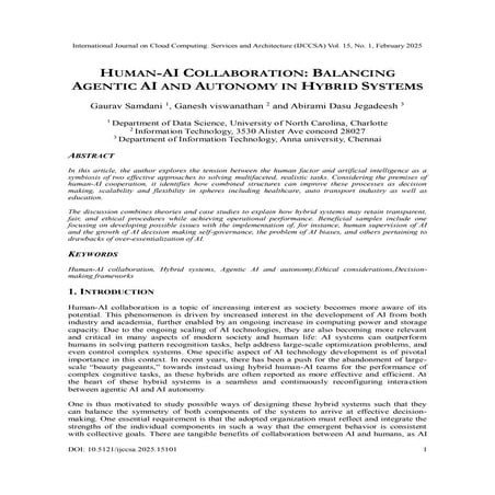 Human-AI Collaboration: Balancing Agentic AI and Autonomy in Hybrid Systems