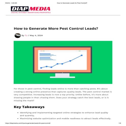 How to Generate Leads for Pest Control?. | PDF