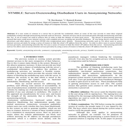 NYMBLE: Servers Overcrowding Disobedient Users in Anonymizing Networks