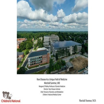 Day 1: Rare Disease Research Network and National Children’s Hospital - Marsh...