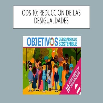 Objetivo de Desarrollo Sostenible 10: Desigualdad en y entre lo paises ...