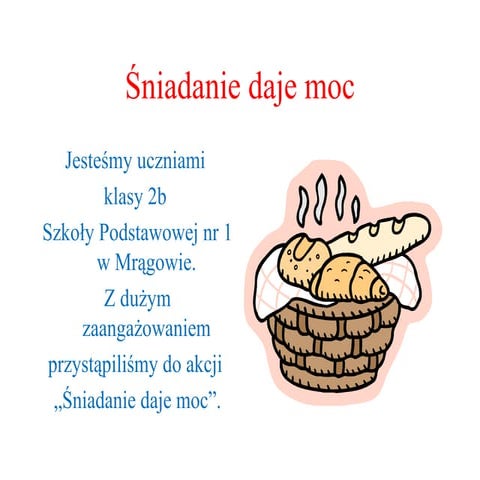 Śniadanie Daje Moc | PPT