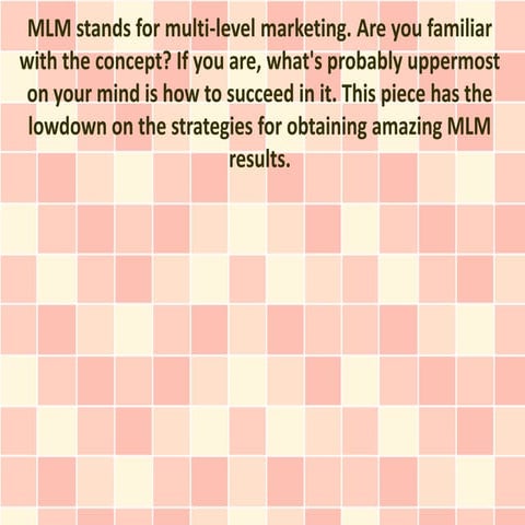 BASIC 101 in MLM | PDF