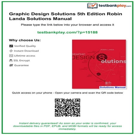Graphic Design Solutions 5th Edition Robin Landa Solutions Manual ...