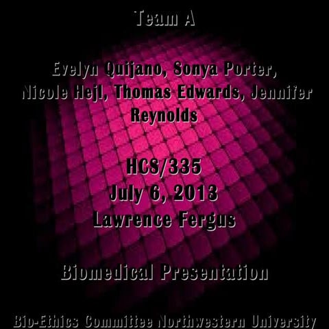 Ethics/Biomedical Research Stem Cells