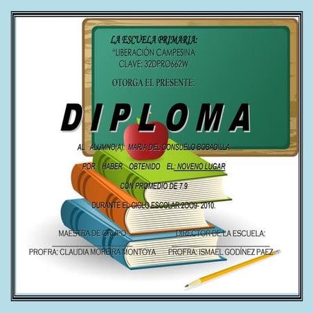 DIPLOMAS BLANCA