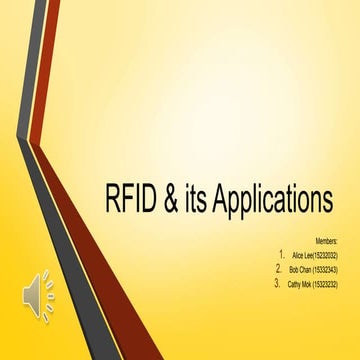 RFID Application | PPTX