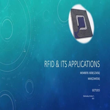 RFID Application