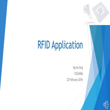 Introduction to RFID Technology and it's application in Supply Chain | PPTX
