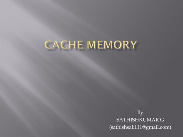 Cache Memory