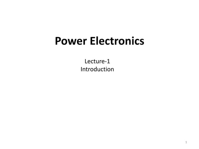 Power Electronics 