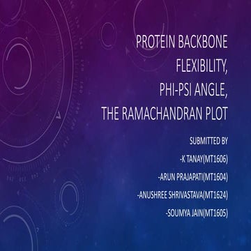 The Ramachandran plot