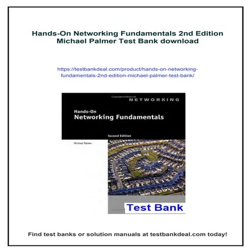 Hands-On Networking Fundamentals 2nd Edition Michael Palmer Test Bank