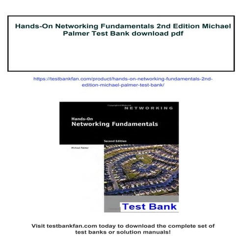 Hands-On Networking Fundamentals 2nd Edition Michael Palmer Test Bank