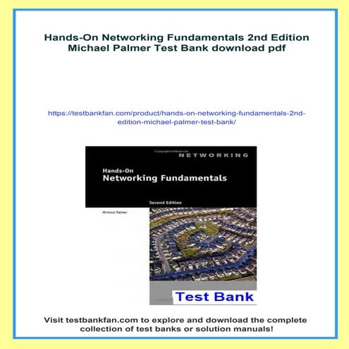 Hands-On Networking Fundamentals 2nd Edition Michael Palmer Test Bank
