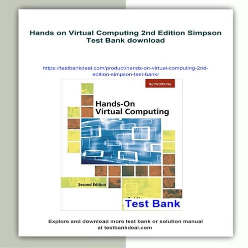 Hands on Virtual Computing 2nd Edition Simpson Test Bank