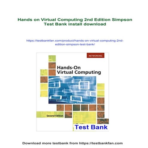 Hands on Virtual Computing 2nd Edition Simpson Test Bank