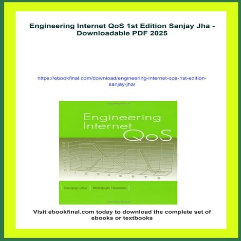 Engineering Internet QoS 1st Edition Sanjay Jha