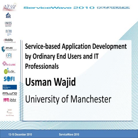 Usman Wajid: Service-based Application Development by Ordinary End Users and ...