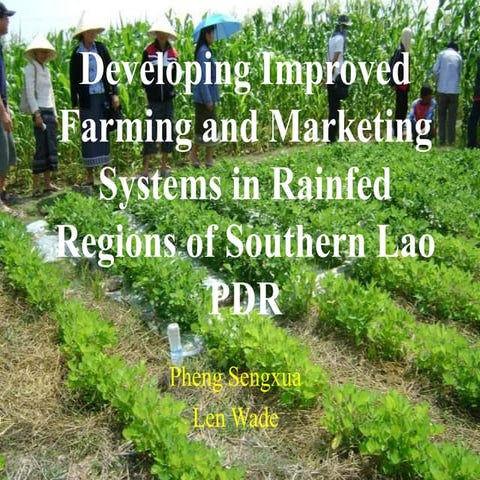 Developing improved farming and marketing systems in rainfed regions of South...