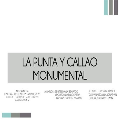 Analisis Urbano La Punta Callao