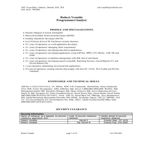 Rob Venable - Developer