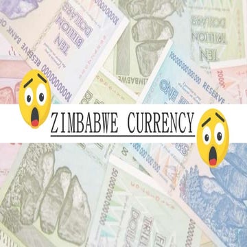 ZIMBABWE CURRENCY TRAGEDY