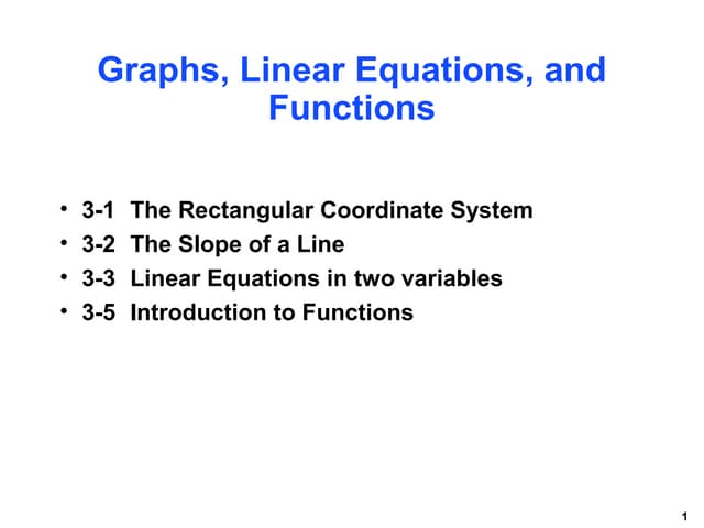 1539 graphs linear equations and functions