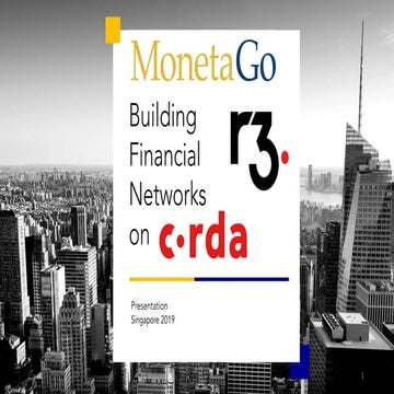 Building Financial Networks on Corda