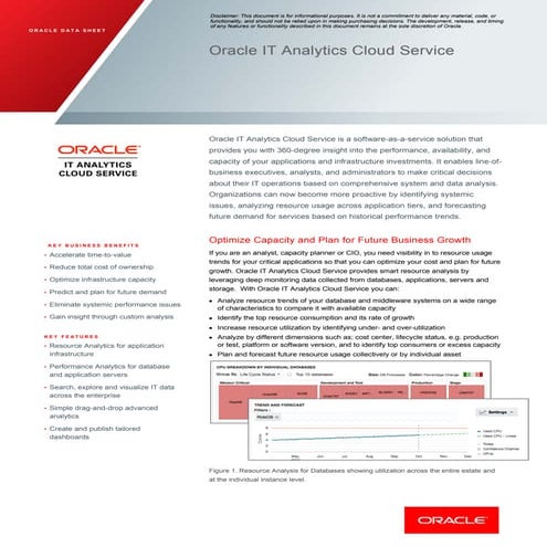 Business Analytics using Oracle infinity | PPTX