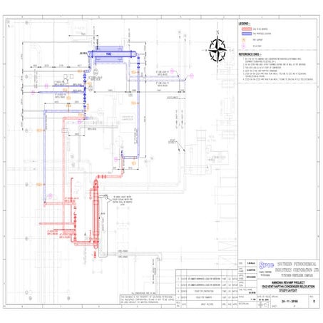 Ammonia Revamp Project: Vent Naphtha Condenser Relocation Study Layout ...