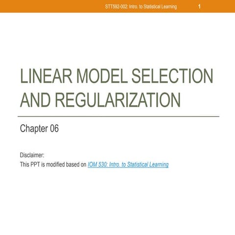 Stepwise Selection  Choosing the Optimal Model .ppt