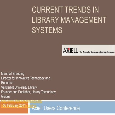 Current trends in library management systems 