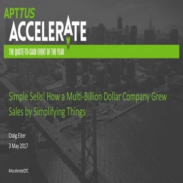 Simple Sells! How a Multi-Billion Dollar Company Grew Sales by Simplifying Th...