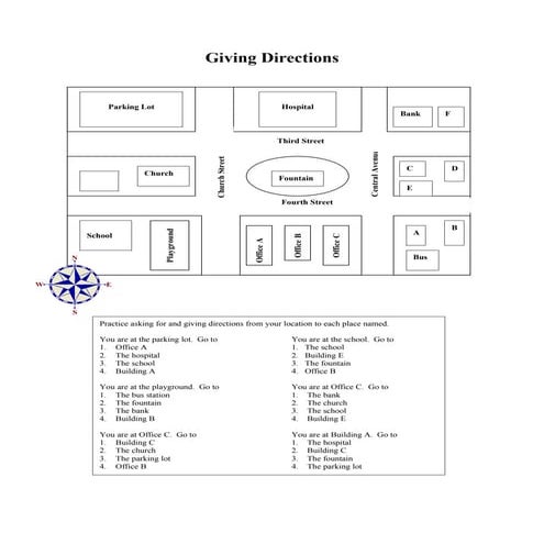 Giving Direction (speaking I )