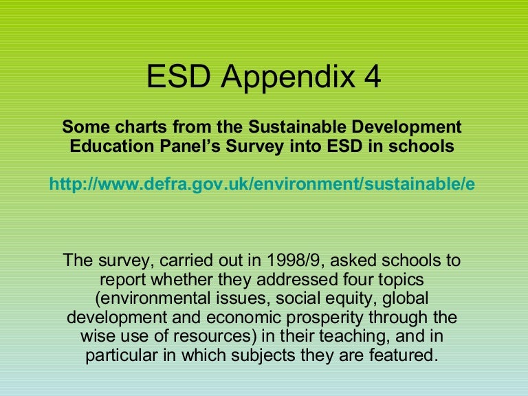 Education For Sustainable Development