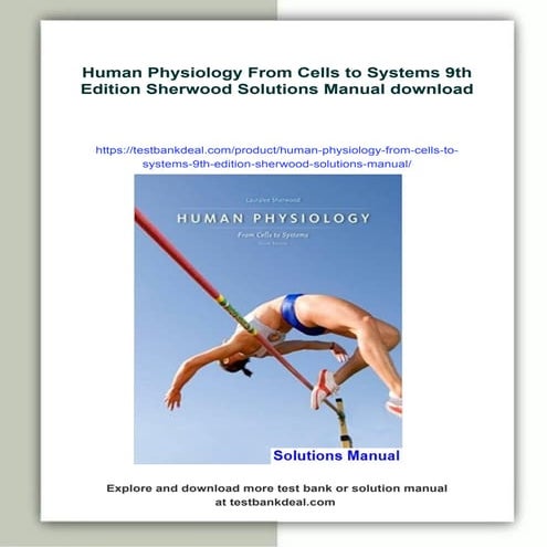 Human Physiology From Cells to Systems 9th Edition Sherwood Solutions Manual