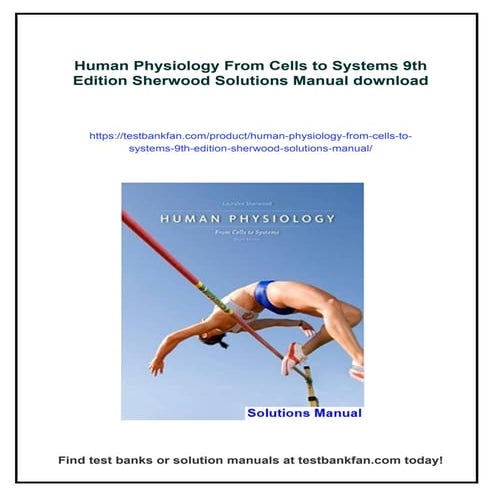 Human Physiology From Cells to Systems 9th Edition Sherwood Solutions Manual