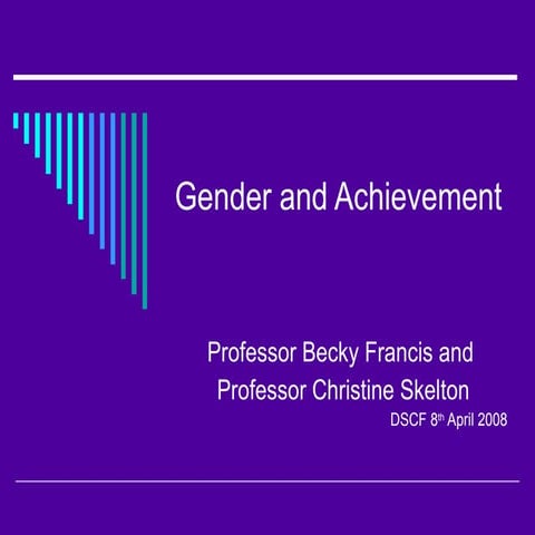 pedagogical approaches to tackling gender related underperformance 