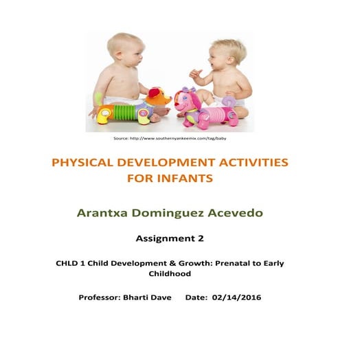 Arantxa Dominguez Physical development activities for infants