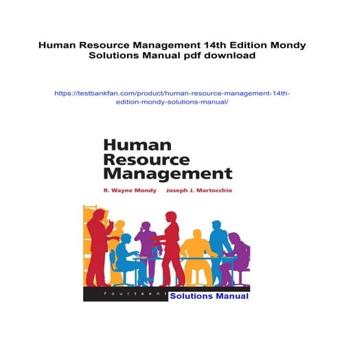 Human Resource Management 14th Edition Mondy Solutions Manual | PDF