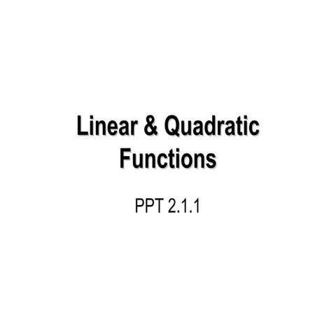 1553 linear &amp; quadratic functions