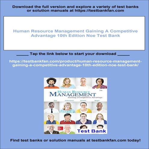 Human Resource Management Gaining A Competitive Advantage 10th Edition ...
