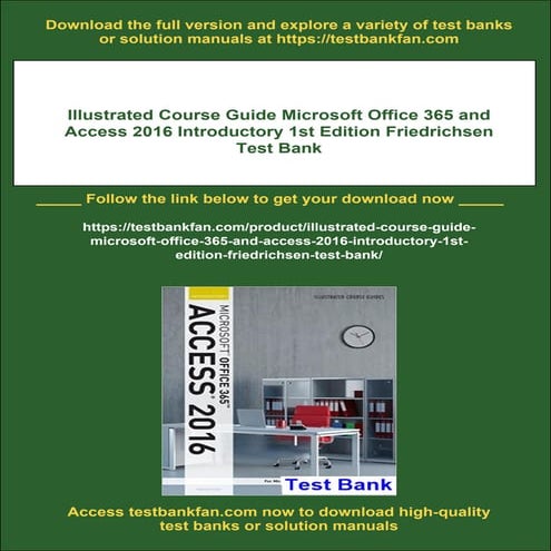 Illustrated Course Guide Microsoft Office 365 and Access 2016 Introductory 1s...