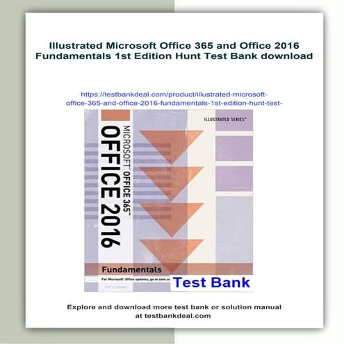 Illustrated Microsoft Office 365 and Office 2016 Fundamentals 1st ...
