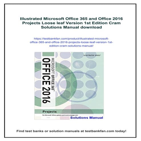 Illustrated Microsoft Office 365 and Office 2016 Fundamentals 1st ...